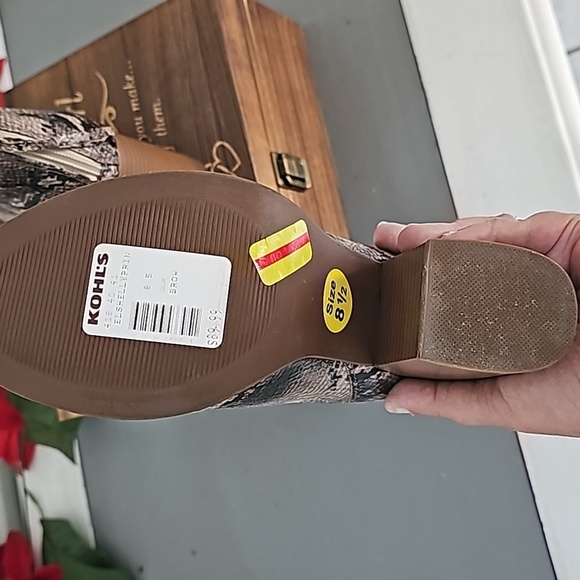 Ladies Elle snakeskin print boots NWT size 8.5 - Picture 5 of 8